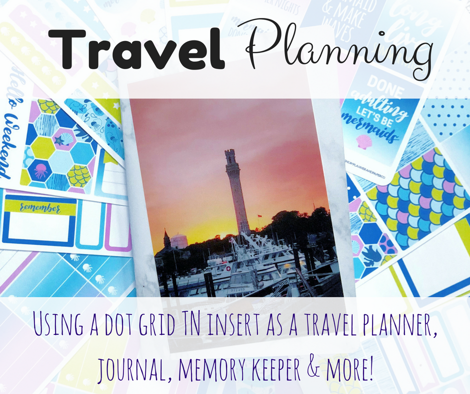 Travel Planning Using a Dot Grid TN Insert