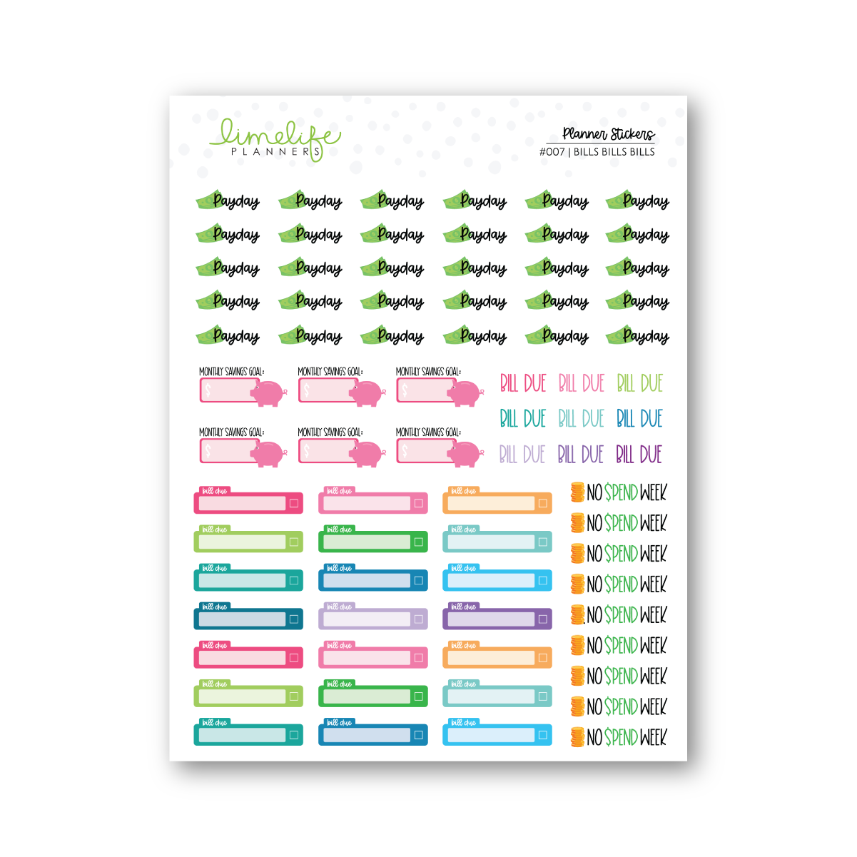 Bills Bills Bills Stickers – Limelife Planners bills-bills-bills-stickers-limelife-planners