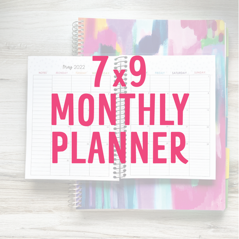 7x9 Monthly Planner