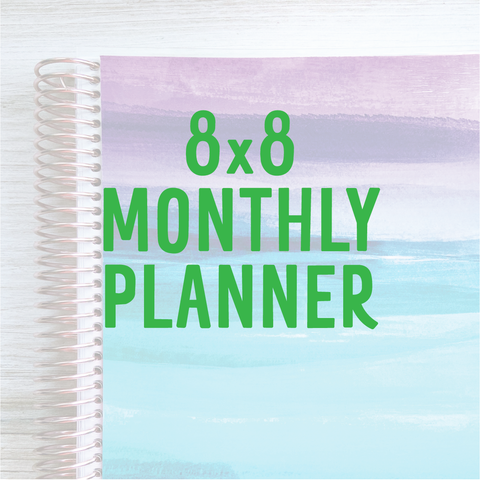 8x8 Monthly Planner