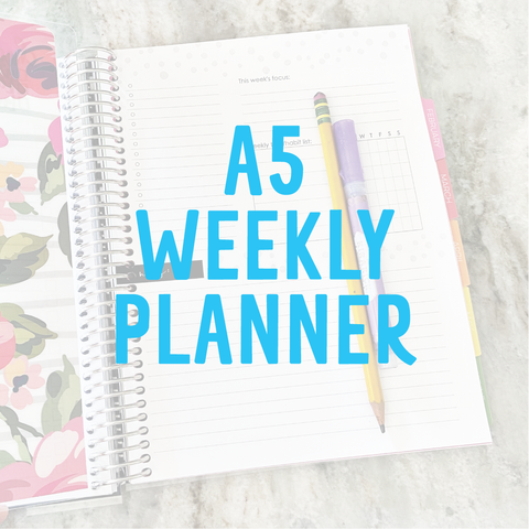 A5 Weekly Planner