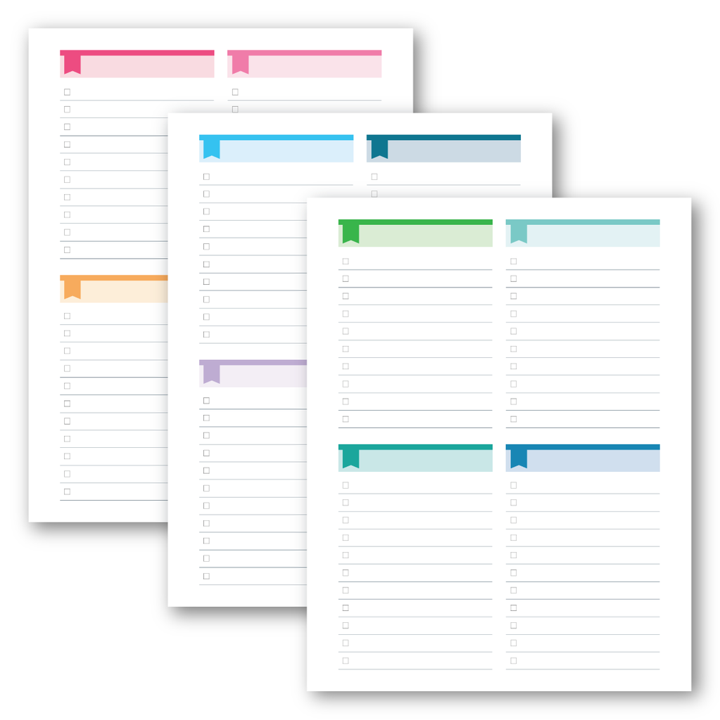 Checklist Notebook (Choose Your Size) – Limelife Planners