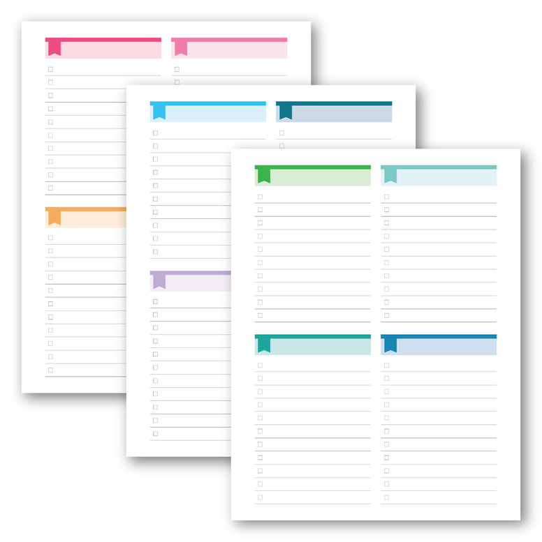 Checklist Notebook (Choose Your Size) – Limelife Planners