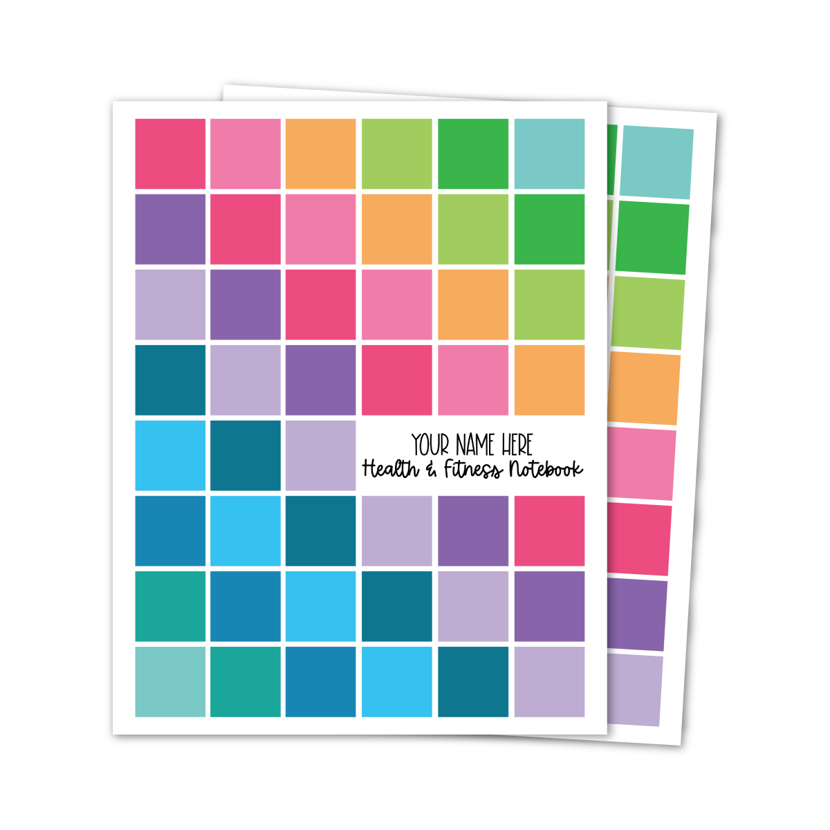 7x9 Health And Fitness Notebook Limelife Planners 7x9 health and fitness notebook limelife planners