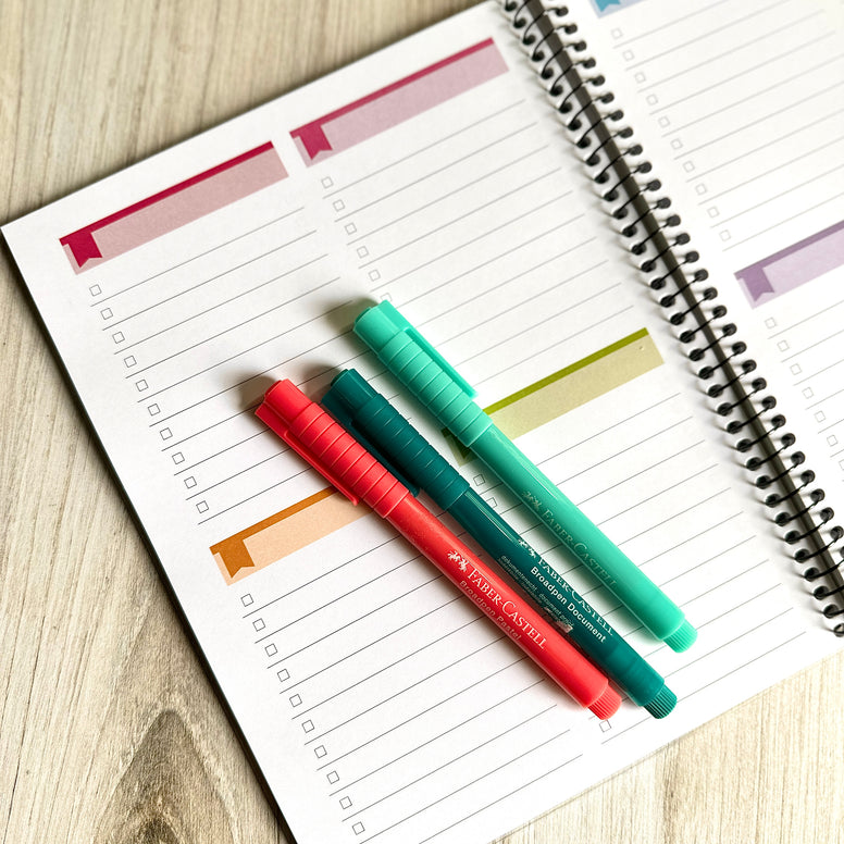 Checklist Notebook (Choose Your Size) – Limelife Planners