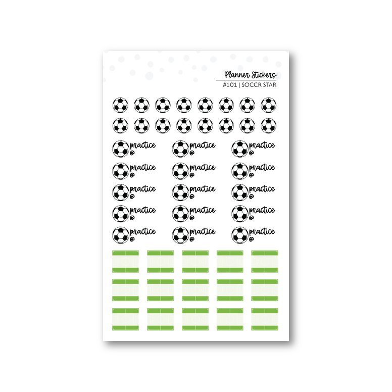Soccer Star Mini Sticker Sheet