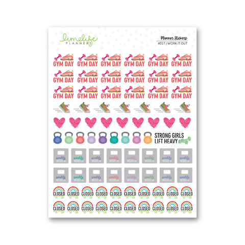 Work It Out Stickers