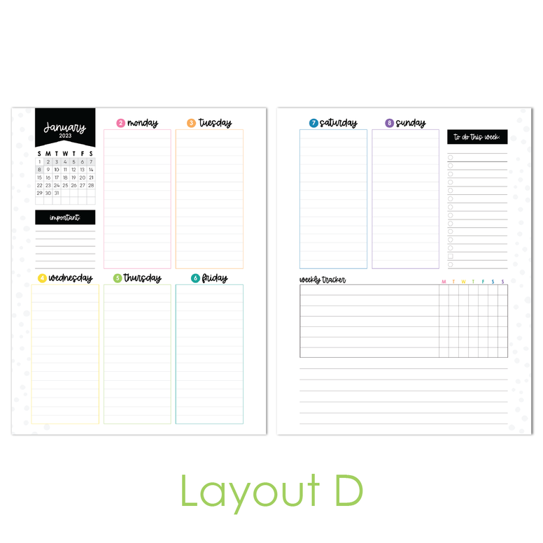 7x9 Weekly Planner – Limelife Planners