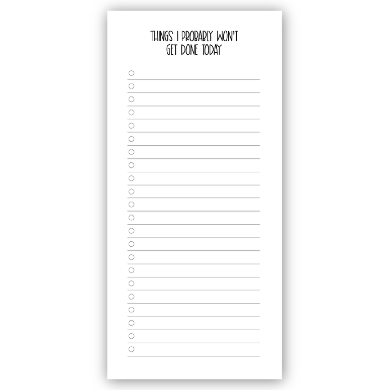 Realistic Checklist Mini Paper Pad