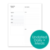 Undated Daily Notebook